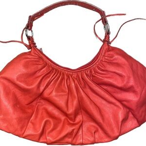 Retro , Soft Red Leather, Purse